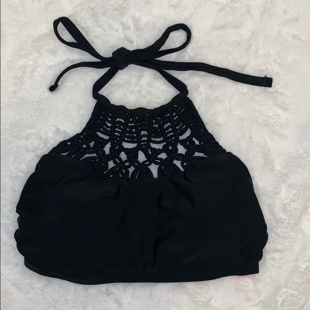 Black Halter bikini top